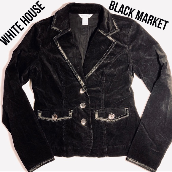 White House Black Market Jackets & Blazers - White House Black Market corduroy blazer black 6